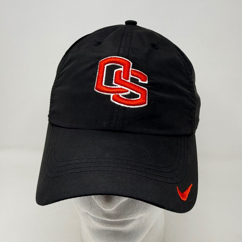 Vintage Nike Oregon State Beavers Hat Mens Black NikeFIT DRY Adjustable OSU Cap